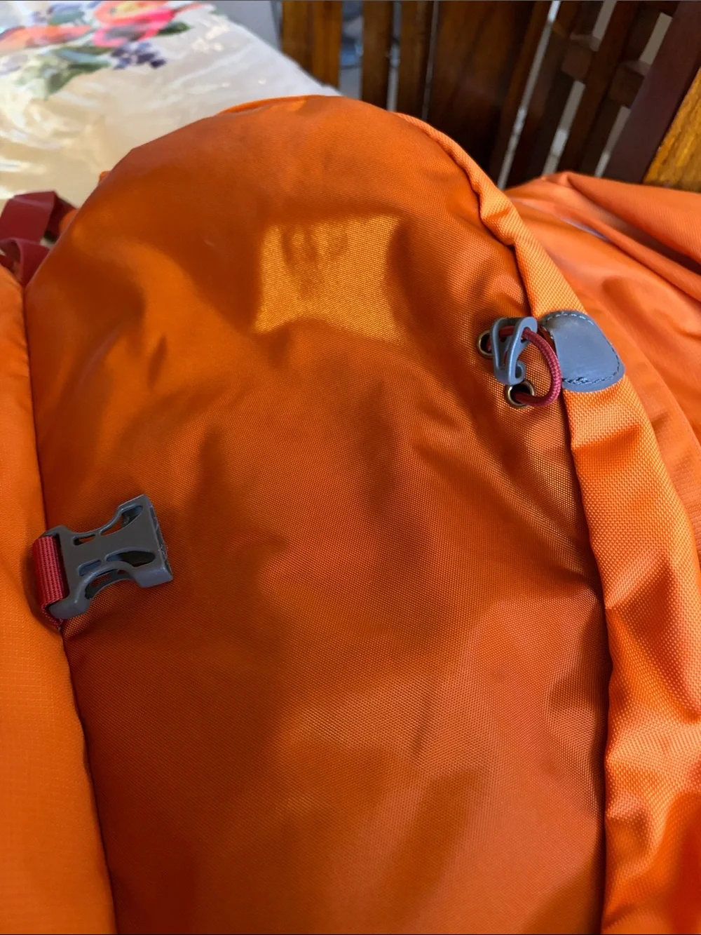 RuffWear Orange and Red Pet Travel Duffel